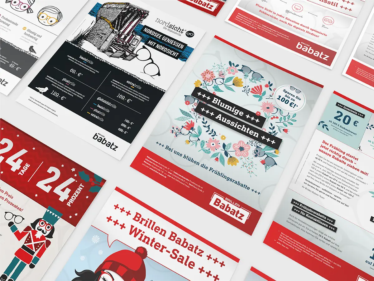 Brillen Babatz Beilagen