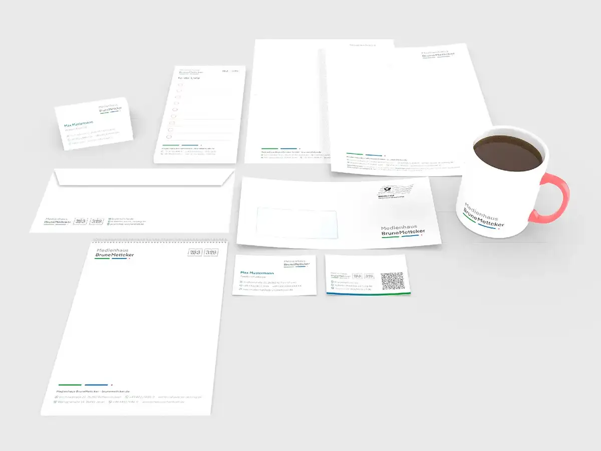 Medienhaus BruneMettcker Geschäftsaustattung