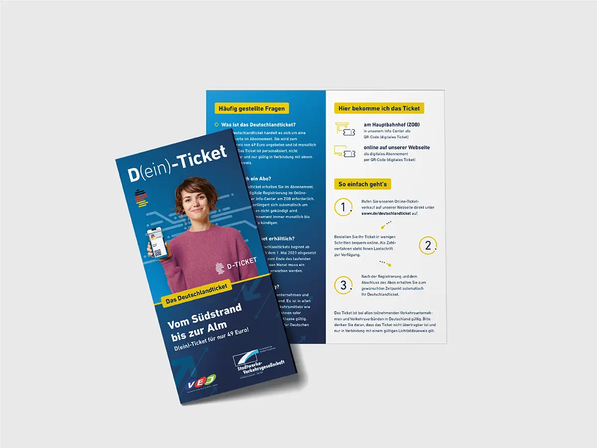 SWWV Kampagnen-Flyer "Deutschlandticket"